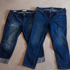 Set of two size 18 Torrid boyfriend jeans
